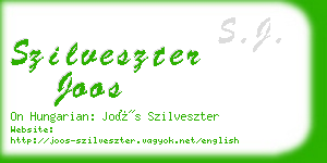 szilveszter joos business card